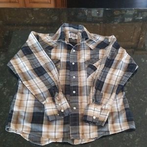 Weatern style pearl snap shirt